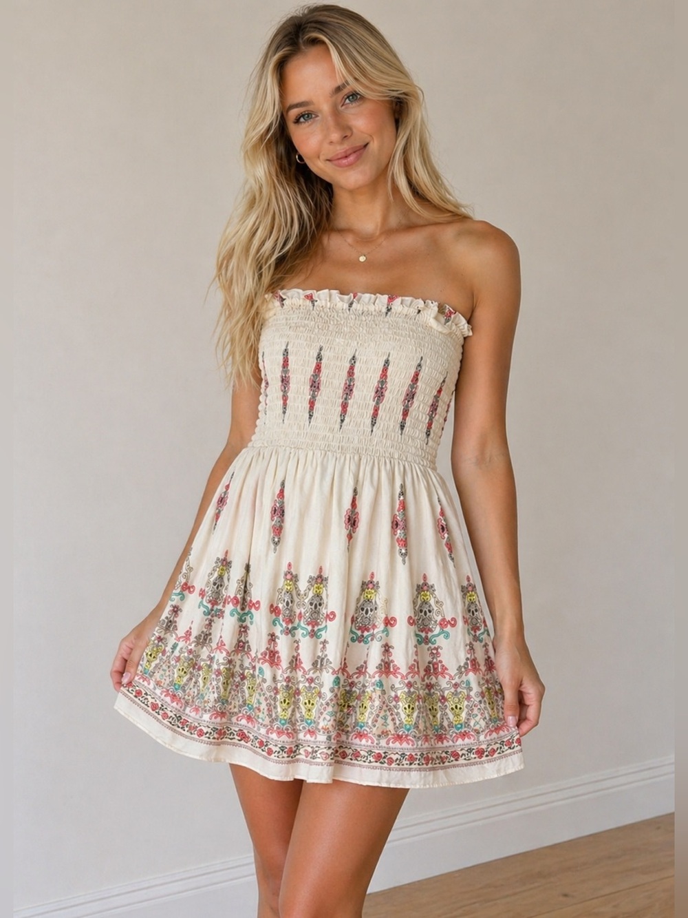 Bohemian Smocked Dress